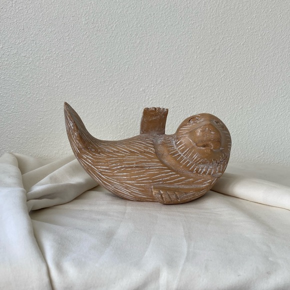 HANDMADE Otter 🦦 Sculpture statue | home art piece - Picture 1 of 8